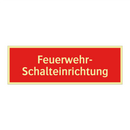 Feuerwehr- Schalteinrichtung