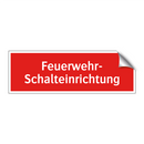 Feuerwehr- Schalteinrichtung