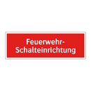Feuerwehr- Schalteinrichtung