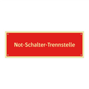 Not-Schalter-Trennstelle