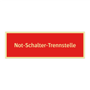 Not-Schalter-Trennstelle