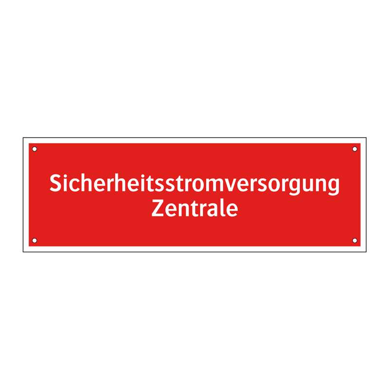 Sicherheitsstromversorgung Zentrale