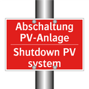 Abschaltung PV-Anlage - Shutdown PV system