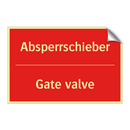 Absperrschieber - Gate valve