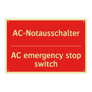 AC-Notausschalter - AC emergency stop switch