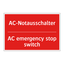 AC-Notausschalter - AC emergency stop switch