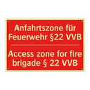 Anfahrtszone für Feuerwehr §22 /.../ - Access zone for fire brigade § /.../