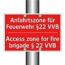 Anfahrtszone für Feuerwehr §22 /.../ - Access zone for fire brigade § /.../