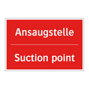 Ansaugstelle - Suction point