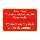 Anschluss Trockensteigleitung /.../ - Connection dry riser for fire /.../
