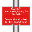 Anschluss Trockensteigleitung /.../ - Connection dry riser for fire /.../