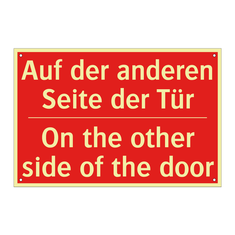 Auf der anderen Seite der Tür - On the other side of the door