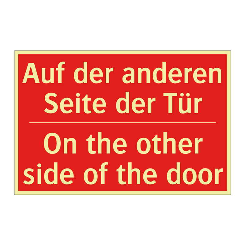Auf der anderen Seite der Tür - On the other side of the door