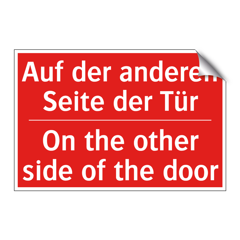 Auf der anderen Seite der Tür - On the other side of the door
