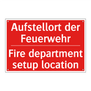 Aufstellort der Feuerwehr - Fire department setup location