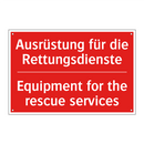 Ausrüstung für die Rettungsdienste/.../ - Equipment for the rescue services/.../