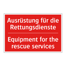 Ausrüstung für die Rettungsdienste/.../ - Equipment for the rescue services/.../