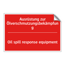 Ausrüstung zur Ölverschmutzungsbekämpfung/.../ - Oil spill response equipment