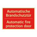 Automatische Brandschutztür - Automatic fire protection door