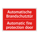 Automatische Brandschutztür - Automatic fire protection door