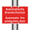 Automatische Brandschutztür - Automatic fire protection door