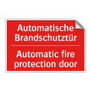 Automatische Brandschutztür - Automatic fire protection door