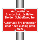 Automatische Brandschutztür Halten /.../ - Automatic fire protection door /.../