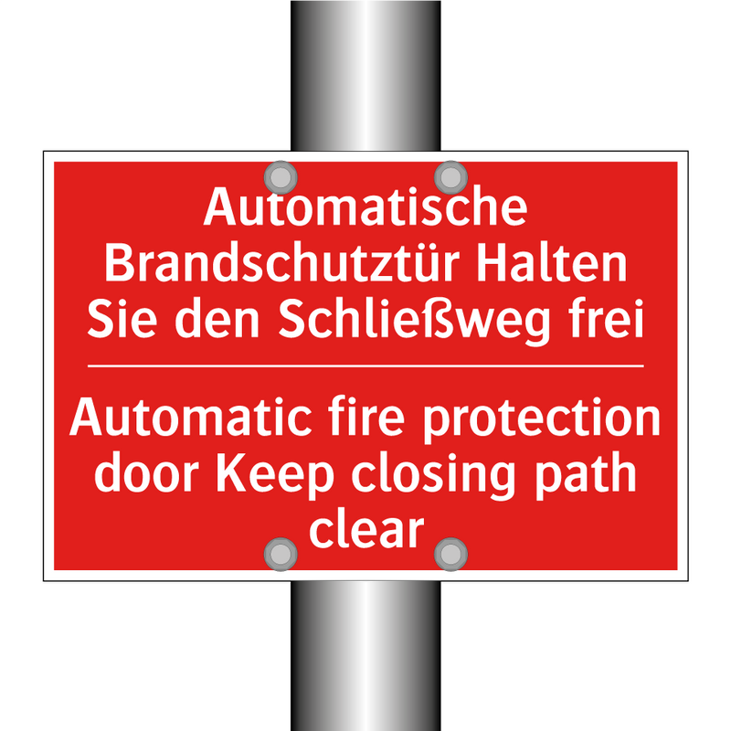 Automatische Brandschutztür Halten /.../ - Automatic fire protection door /.../