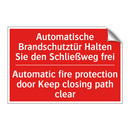 Automatische Brandschutztür Halten /.../ - Automatic fire protection door /.../