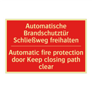 Automatische Brandschutztür Schließweg /.../ - Automatic fire protection door /.../