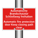Automatische Brandschutztür Schließweg /.../ - Automatic fire protection door /.../