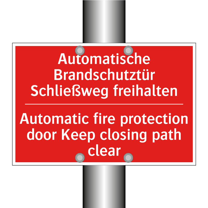 Automatische Brandschutztür Schließweg /.../ - Automatic fire protection door /.../