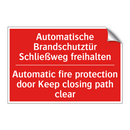 Automatische Brandschutztür Schließweg /.../ - Automatic fire protection door /.../