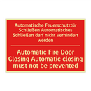 Automatische Feuerschutztür Schließen /.../ - Automatic Fire Door Closing Automatic /.../