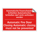 Automatische Feuerschutztür Schließen /.../ - Automatic Fire Door Closing Automatic /.../