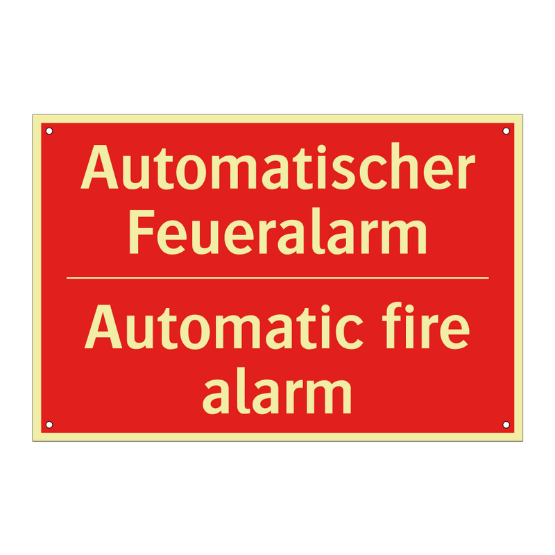 Automatischer Feueralarm - Automatic fire alarm
