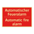 Automatischer Feueralarm - Automatic fire alarm