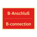 B-Anschluß - B-connection