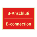 B-Anschluß - B-connection