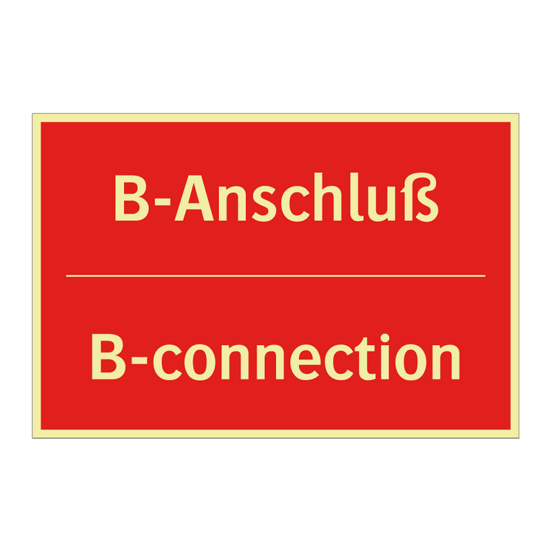B-Anschluß - B-connection