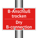 B-Anschluß trocken - Dry B-connection