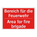 Bereich für die Feuerwehr - Area for fire brigade