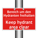 Bereich um den Hydranten freihalten/.../ - Keep hydrant area clear