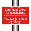 Betätigungsgerät für Rauchabzug/.../ - Actuator for smoke ventilation