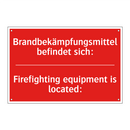 Brandbekämpfungsmittel befindet /.../ - Firefighting equipment is located:/.../