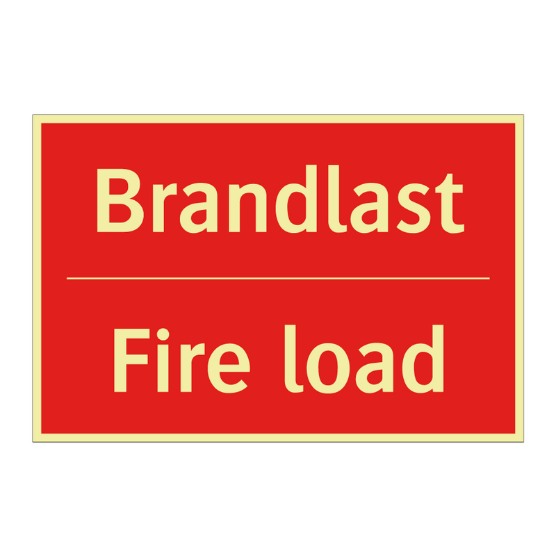 Brandlast - Fire load