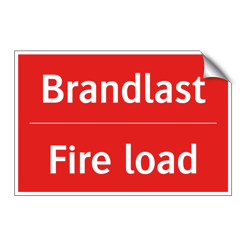Brandlast - Fire load
