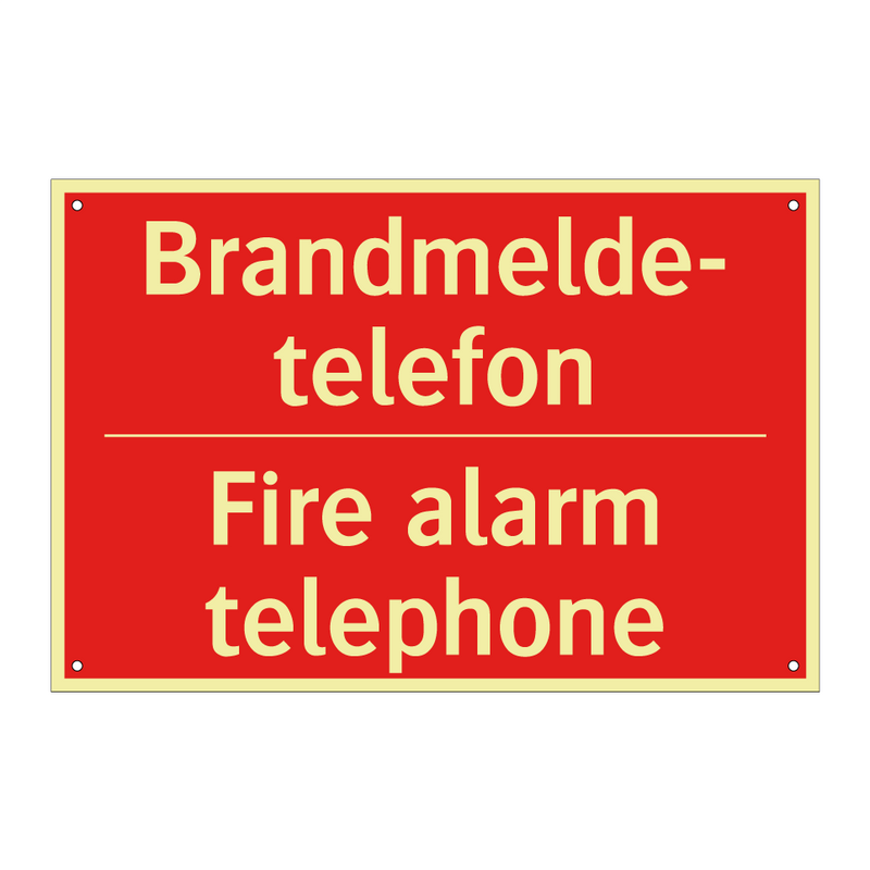 Brandmelde- telefon - Fire alarm telephone