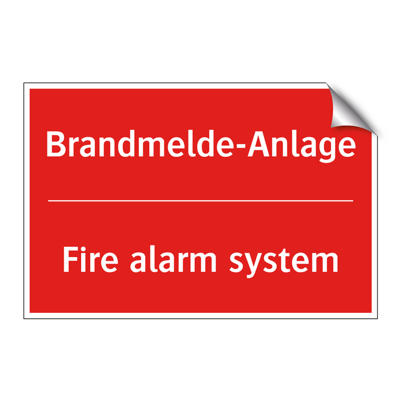 Brandmelde-Anlage - Fire alarm system