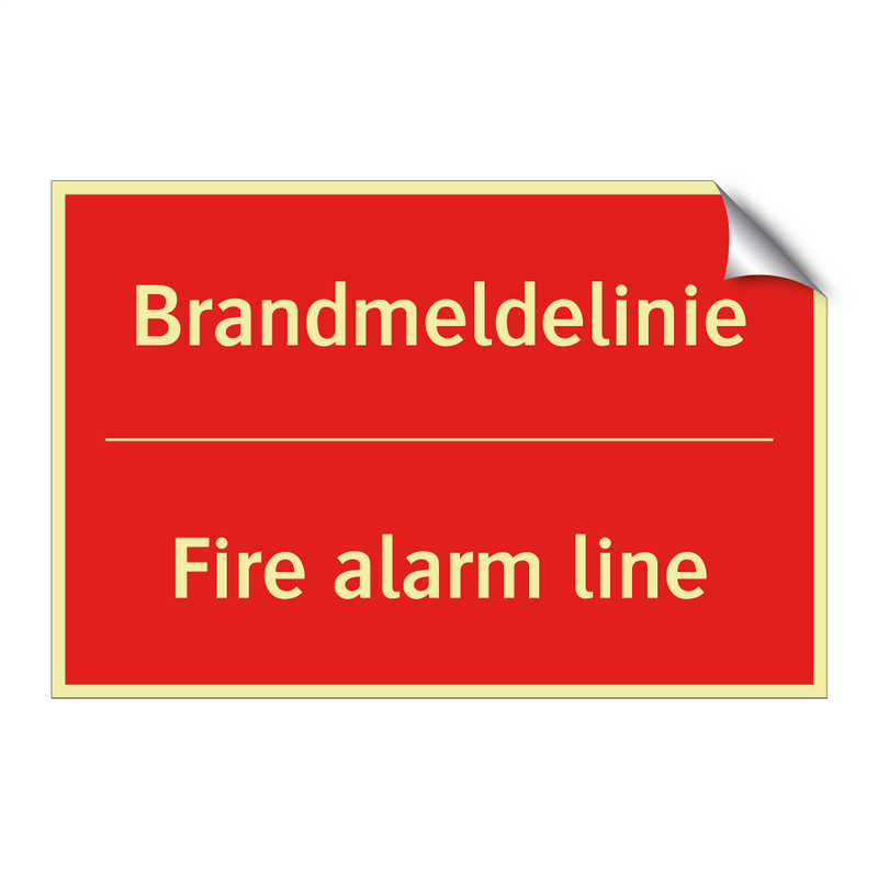 Brandmeldelinie - Fire alarm line
